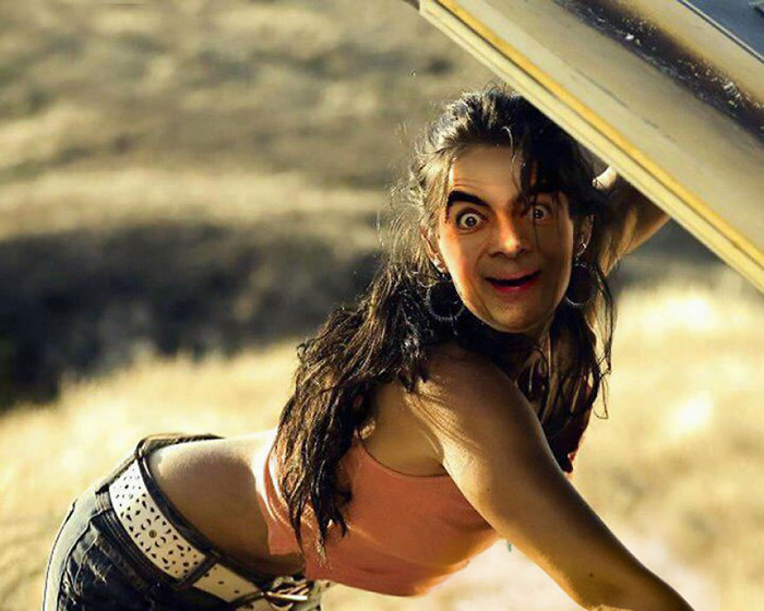 anything photoshop mr bean hilarious