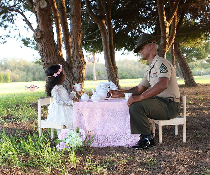 marine dad tea party