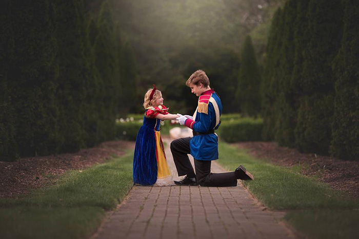 prince charming brother sister photo shoot