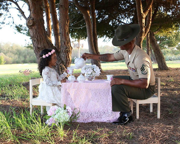 marine dad tea party