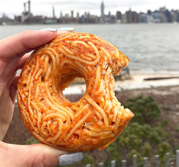 spaghetti donuts