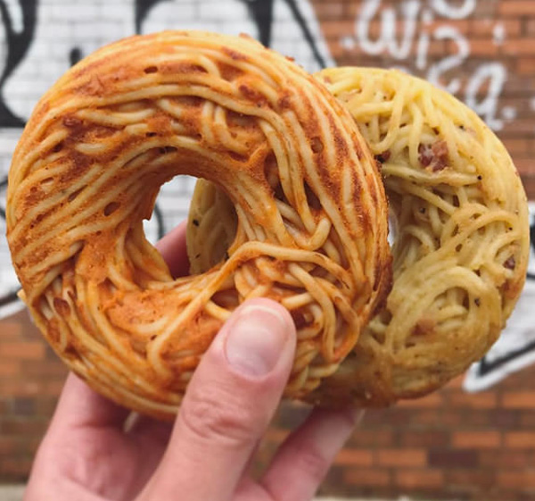 spaghetti donuts