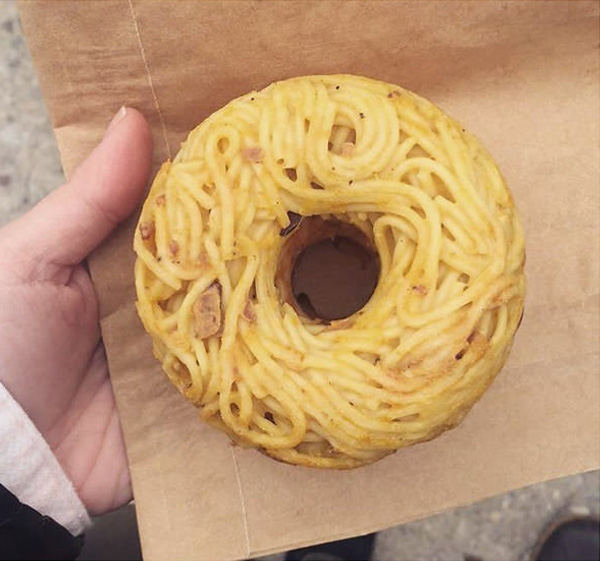 spaghetti donuts