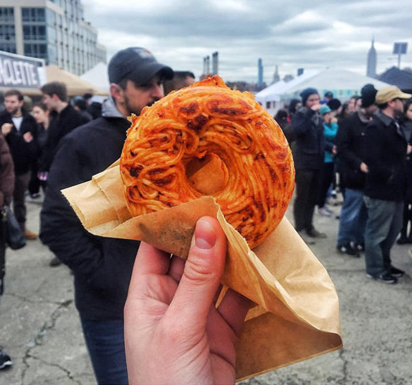 spaghetti donuts