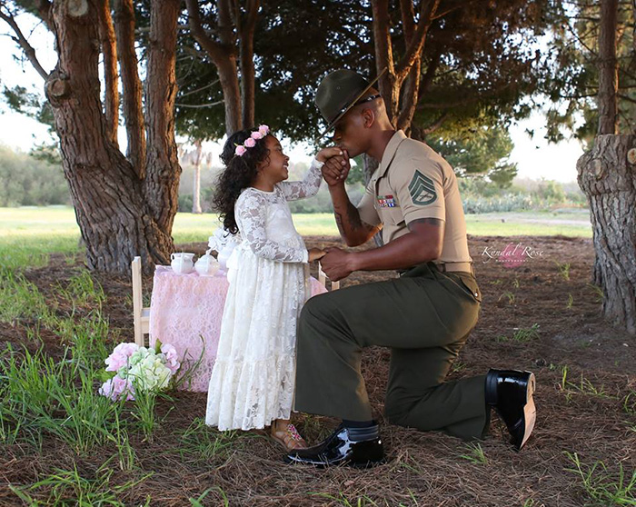 marine dad tea party