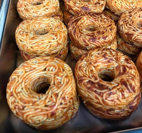 spaghetti donuts