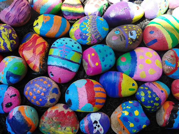 only one you kids school paint rocks