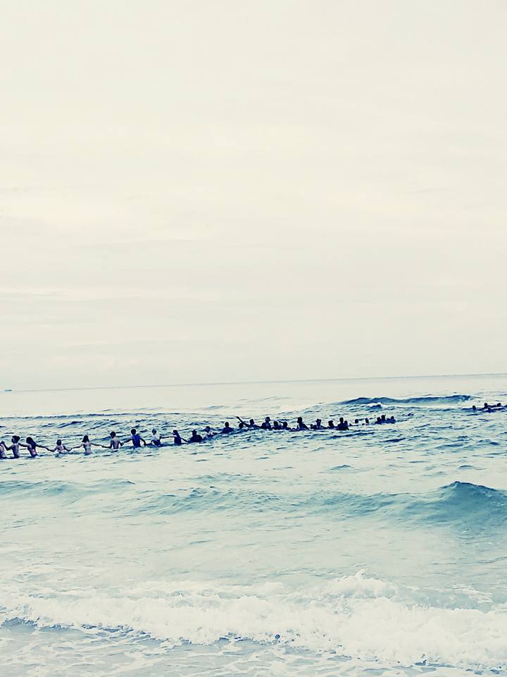 human chain rescue beach panama city