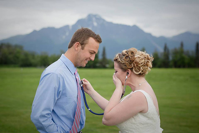 woman meets heart transplant at wedding surprise