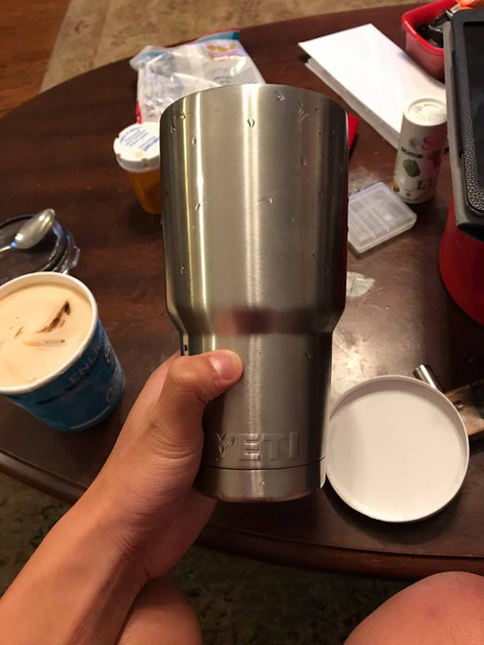 This Guy Discovered That A Pint Of Ice Cream Fits Perfectly In A Yeti Cup