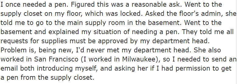 The Top 10 Responses To 'What's The Most Ridiculous Rule In Your Place Of Work?' G2rl0-ridiculous-work-rules-2