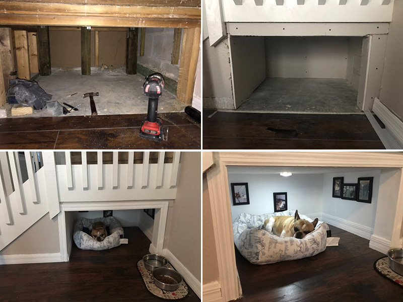 This guy built his dog a separate room in his house