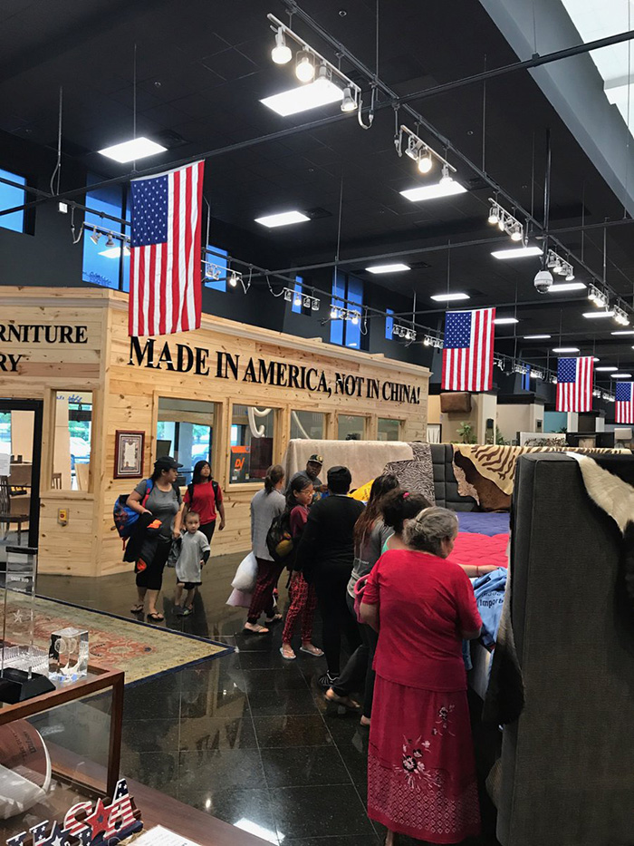 houston furniture store serves as shelter for Harvey