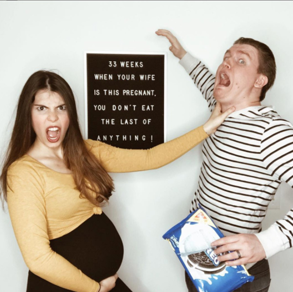 Download Mom Creates Pregnancy Timeline With Hilarious Letter Board ...