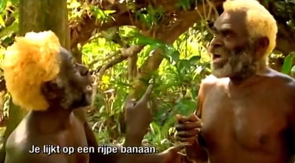 Aboriginal Tribesmen Get Their Hair Dyed Blonde Hilarity Ensues