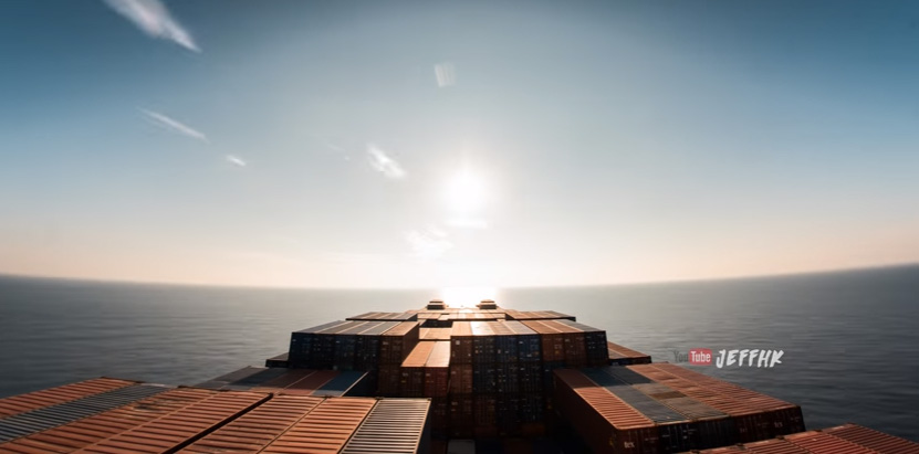 timelapse cargo ship 30 days