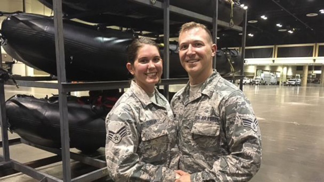 military couple cancels wedding to help IRMA victims