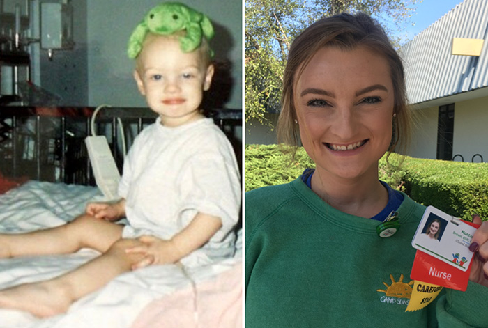 childhood cancer survivor returns as nurse 20 years later