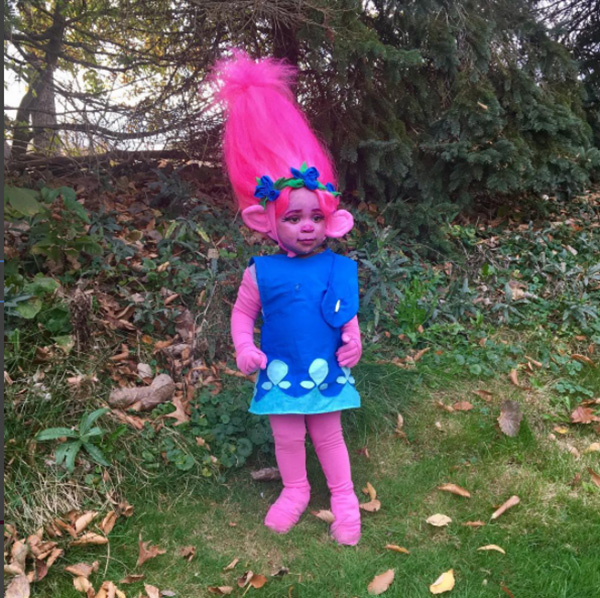 little girl Trolls costume