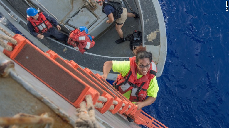 navy rescues two women dogs lost at sea months