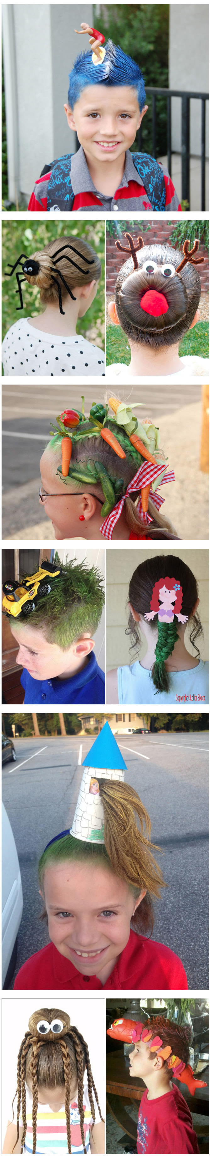 These Creative Parents Knocked It Out Of The Park On 'Crazy Hair Day