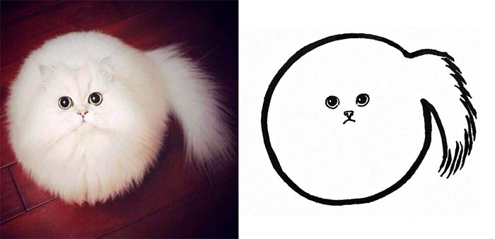 Minimal Cat  Art Is My New Favorite Thing