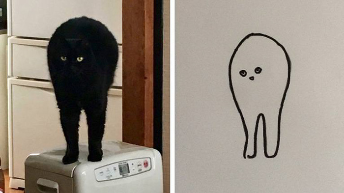 Minimal Cat  Art Is My New Favorite Thing