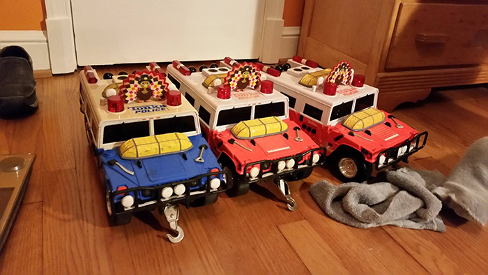 tonka blue truck Christmas mental disability