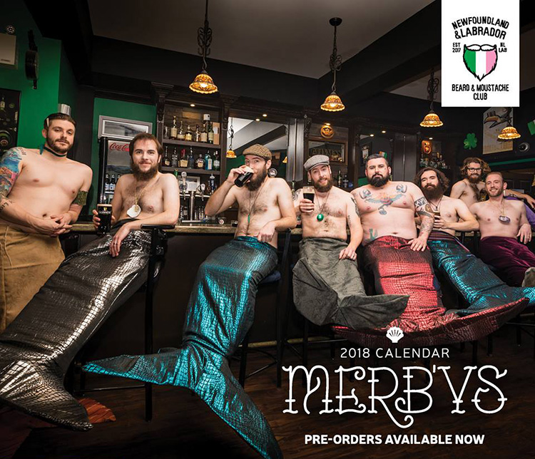 mermen calendar bearded men therapy horses