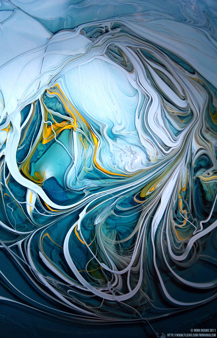 unstirred paint oddly beautiful