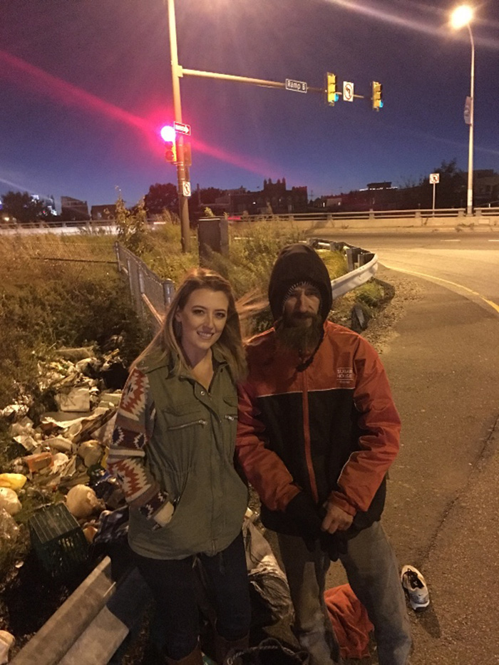 woman raises thousands for homeless veteran