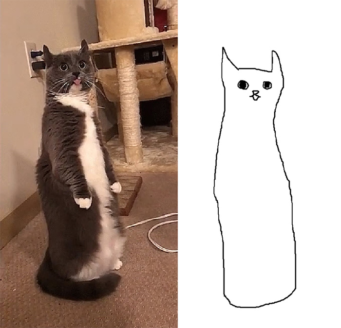 Minimal Cat  Art Is My New Favorite Thing