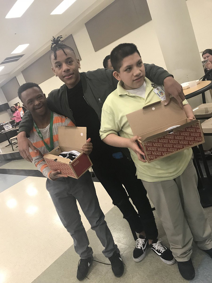 kids with special needs new shoes Roderick Mathis LHS