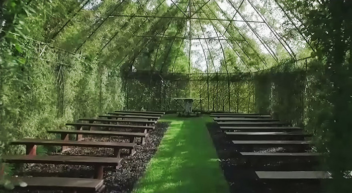 church made of trees