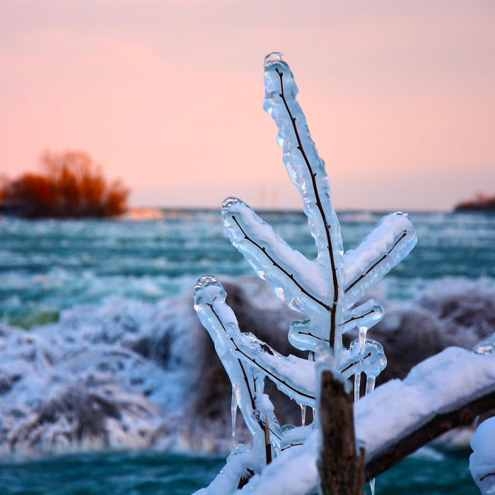 niagara falls frozen narnia beautiful