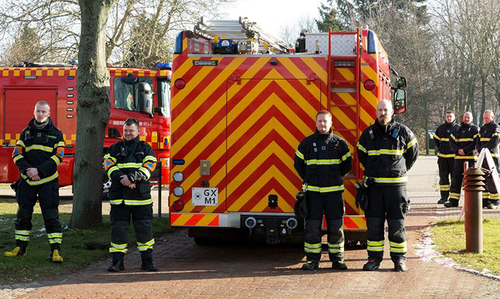 firefighters in Demark man with down syndrome funeral