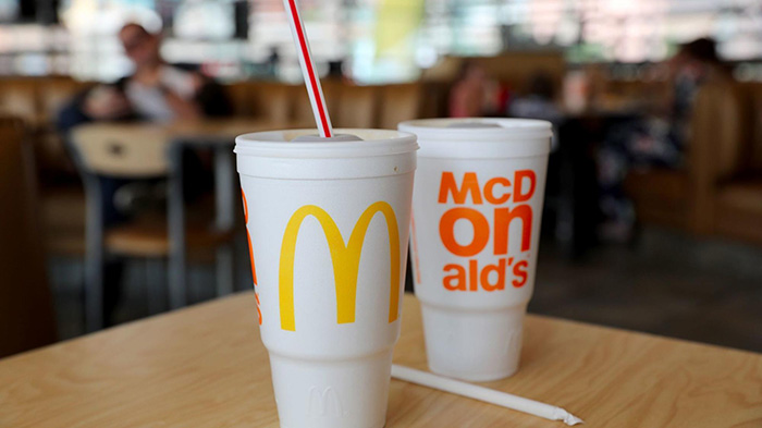 mcdonalds to stop using foam cups