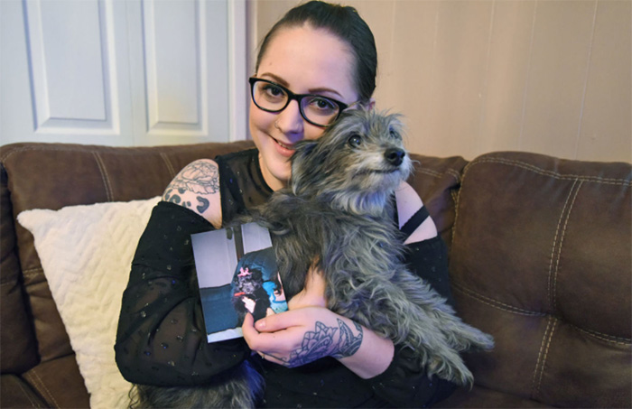 woman reunited with dog 7 years later puppy good news nicole grimes