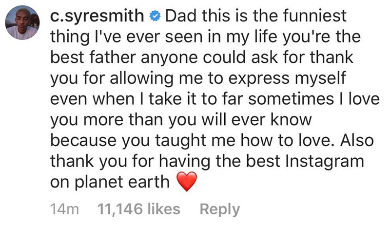 jaden smith response to dad video