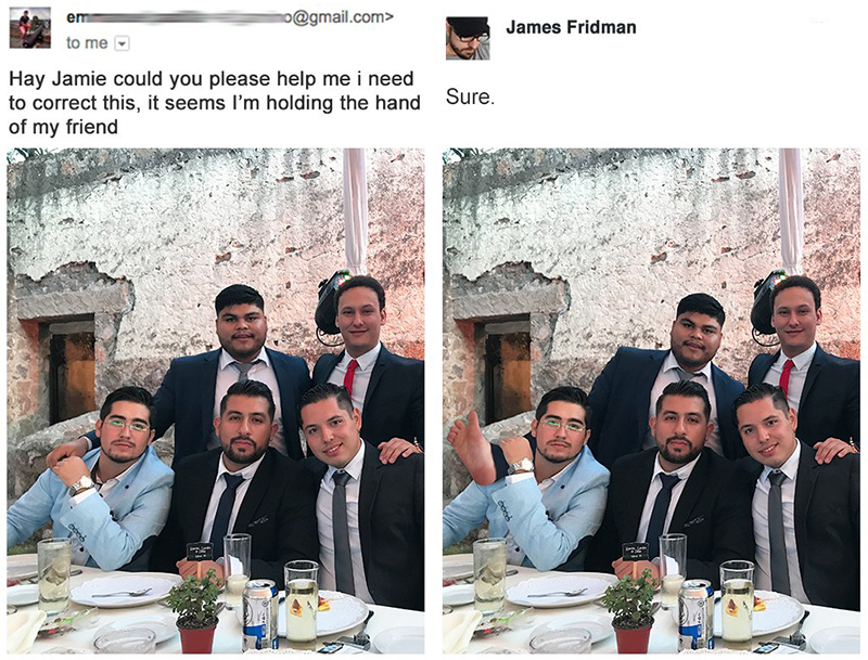 photoshop artist denies girls request