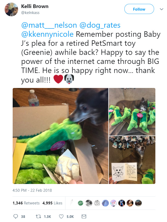 petsmart employee finds discontinued dog toy