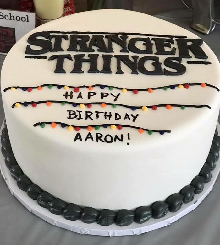 stranger things cast supports kid birthday