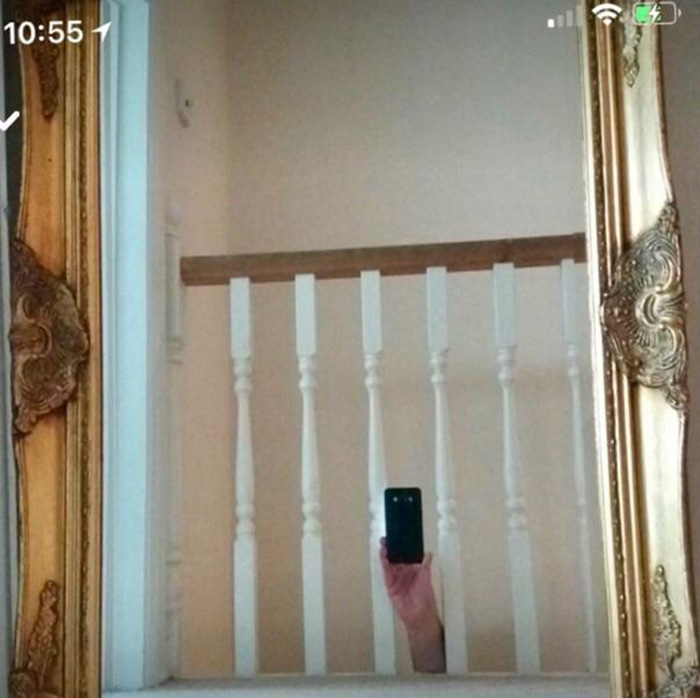 people taking pictures of mirrors on craigslist funny