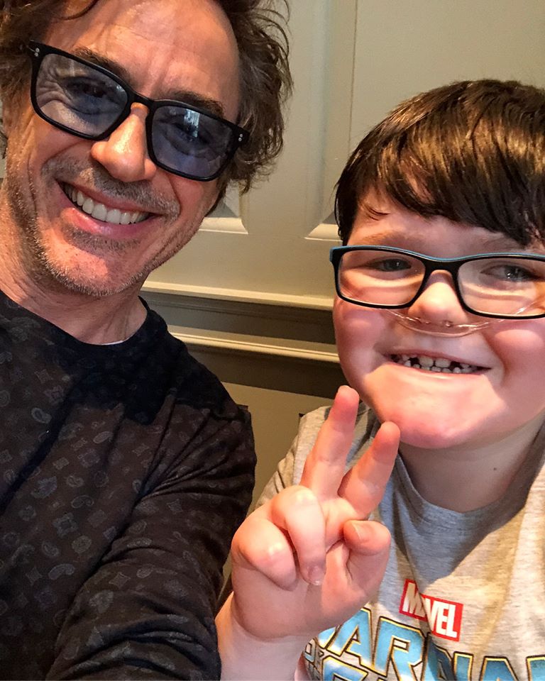 robert downey junior meets terminally ill boy