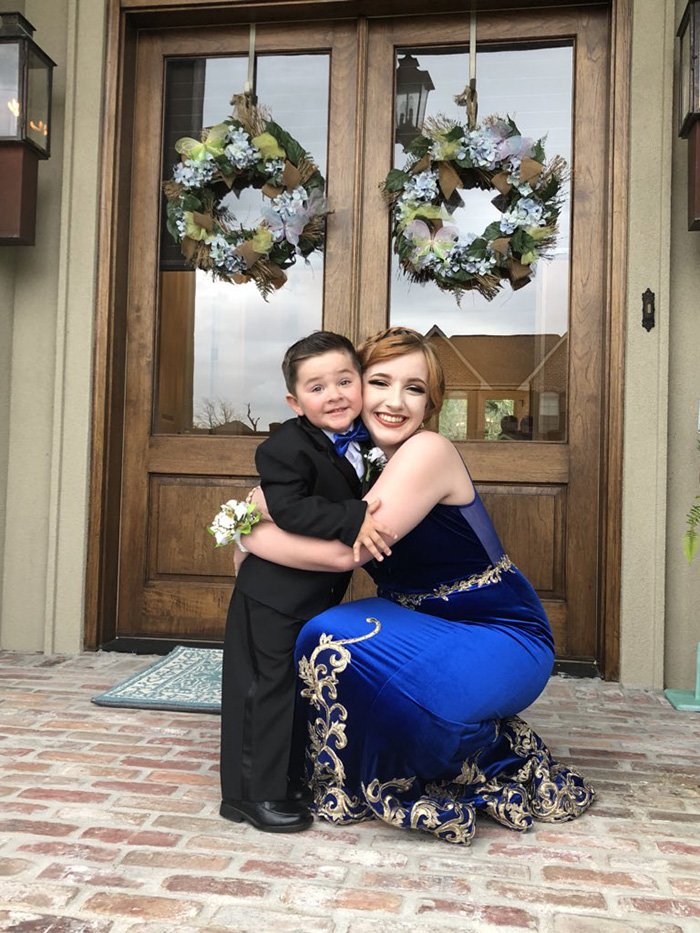 senior takes marine little brother to prom