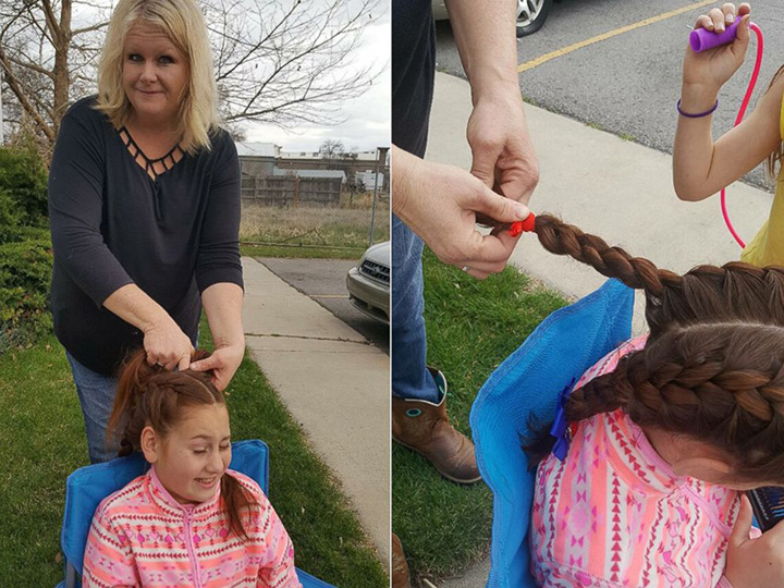 tracy dean bus driver braids girls hair every morning