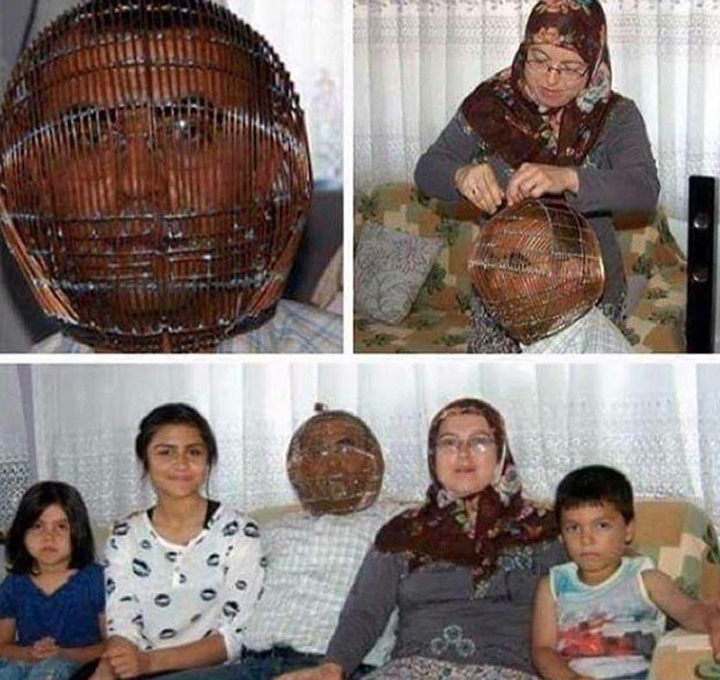 man locks head in cage to quit smoking