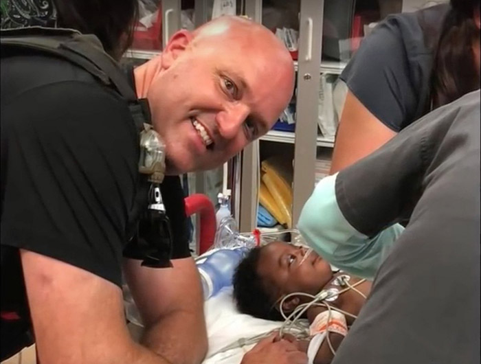 off duty police officer saves baby