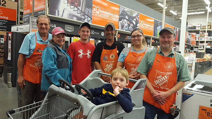 homed depot employees make mailbox for boy autism kindness