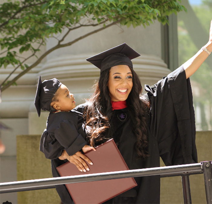 single mom graduates harvard law with newborn